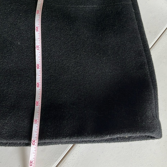 Cole Haan Classic Wool Coat Black Women’s 6 Overcoat Winter Warm Zipper Front - Picture 11 of 11